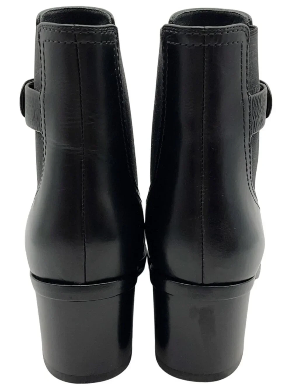 Chanel Black Leather CC Chelsea Boots